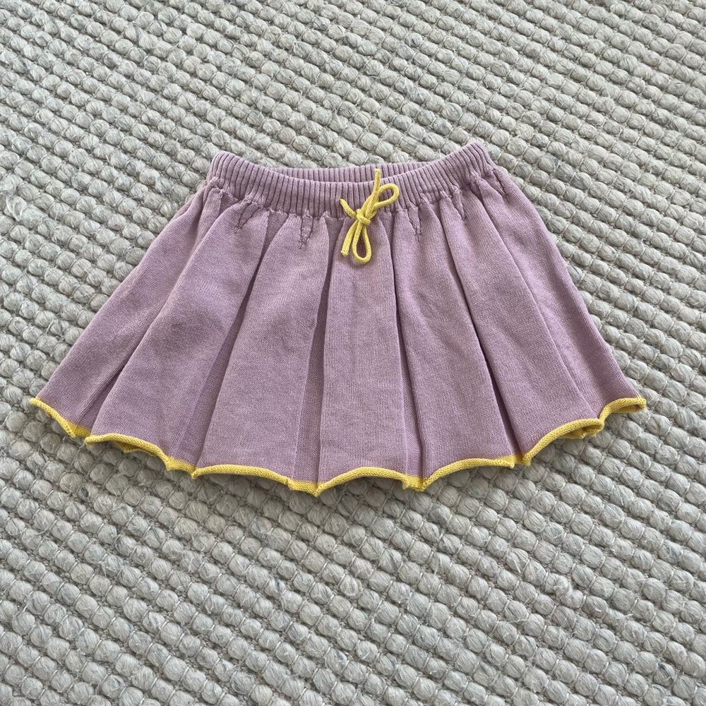 Fin & Vince | size 18-24 months lilac skirt drawstring waist excellent condition - Picture 3 of 7